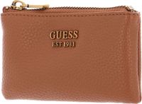 GUESS Sleutelgeval Becci Zip Pouch Cognac Lichtbruin