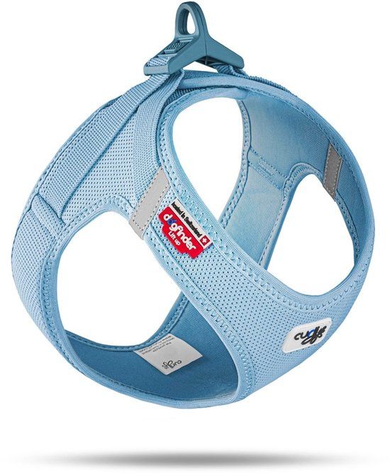 Curli Vest Harness Clasp Air-Mesh - Lichtblauw - XXS