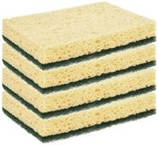 Sorbo Schuurspons / Schoonmaakspons - 6x - Groen Schuurvlak - 13 x 9 x 2,5 cm - Viscose