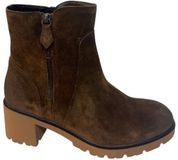Gabor - Dames - Enkellaarsjes - Nubuck - Bruin - Maat 41