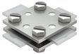 OBO Bettermann Connecteur en croix sans plaque intermédiaire 30mm acier inoxydable, inox A2 1.4301, 5314720