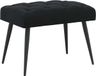 vidaXL Canapé avec boutons touffetés Noir 60 x 40 x 45 cm Velours