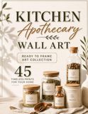 Kitchen Wall Art Ready to Frame Art Collection: Instant Herbs and Spices Art Apothecary Prints - Cut Out Art