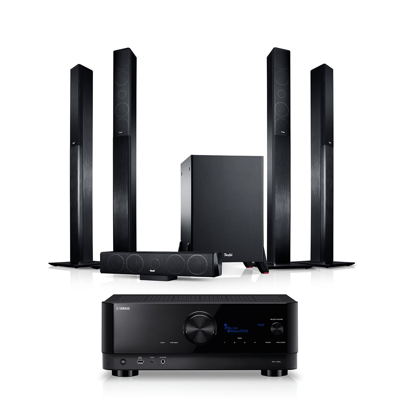 Teufel Yamaha LT 4 + Yamaha RX-V6A "5.1-Set L"