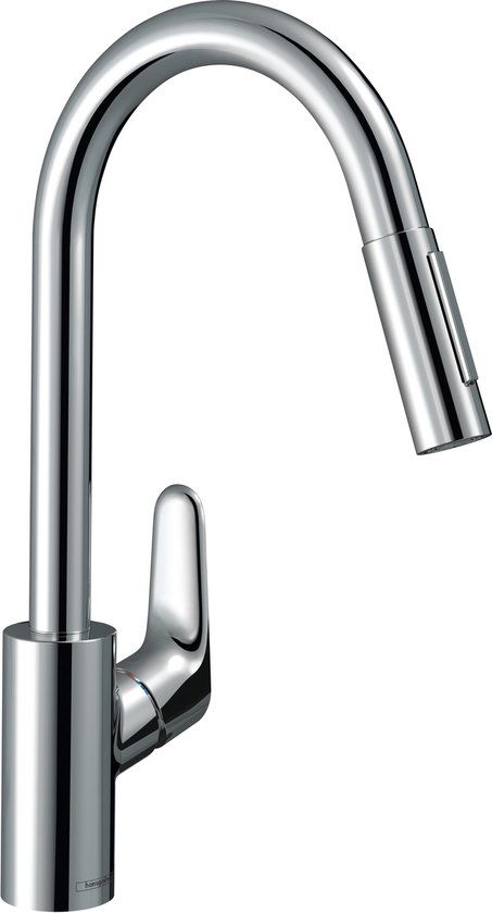 Hansgrohe Focus M41 Keukenmengkraan - Chroom - Met Uittrekbare Vuistdouche