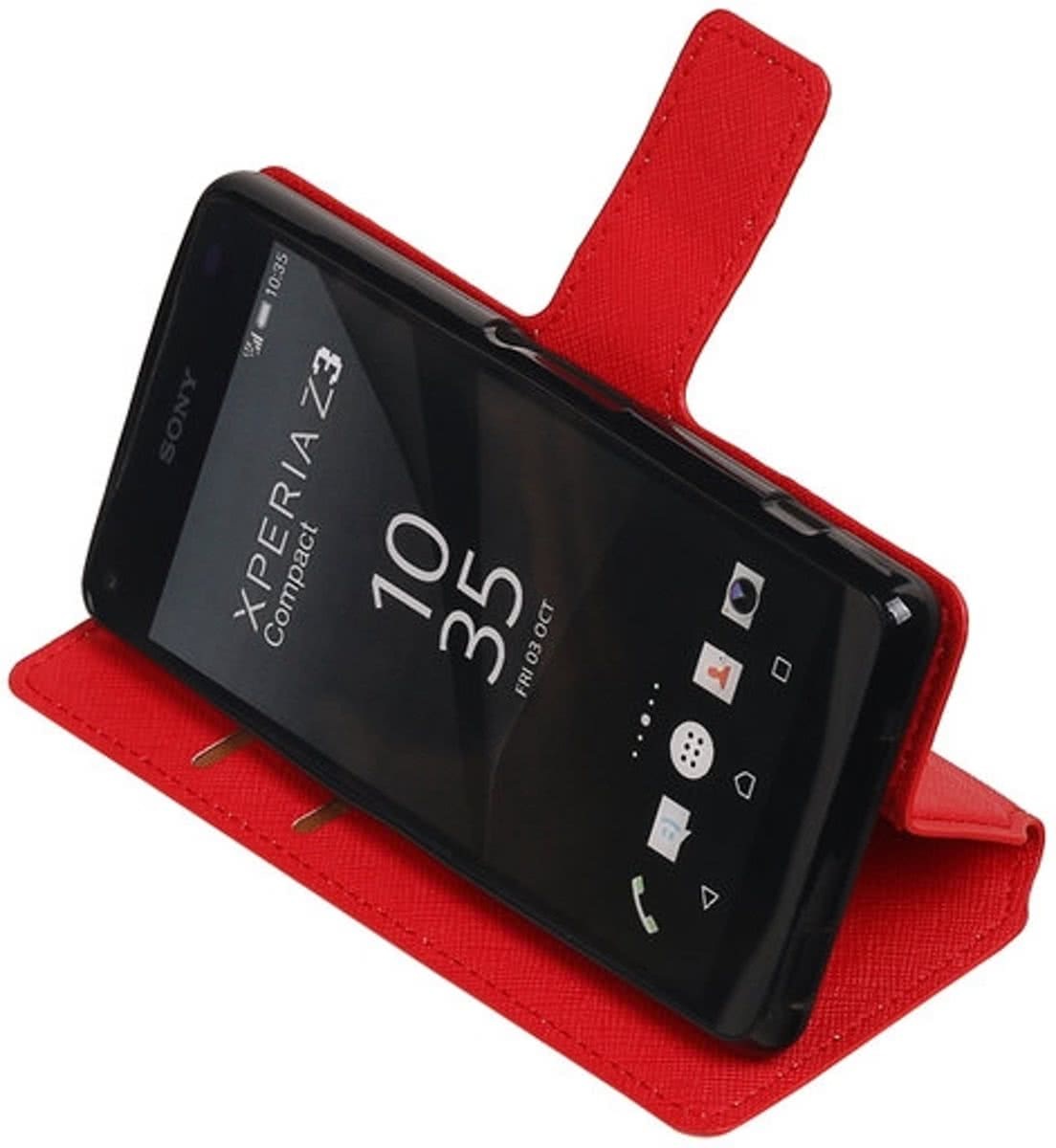Best Cases .nl Rood Sony Xperia Z3 TPU wallet case hoesje HM Book telefoonhoesje kopen? | Kieskeurig.nl | helpt je kiezen