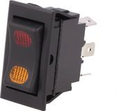 ABC-LED Schakelaar - ON / OFF / ON - 12V - 20A - Zwart