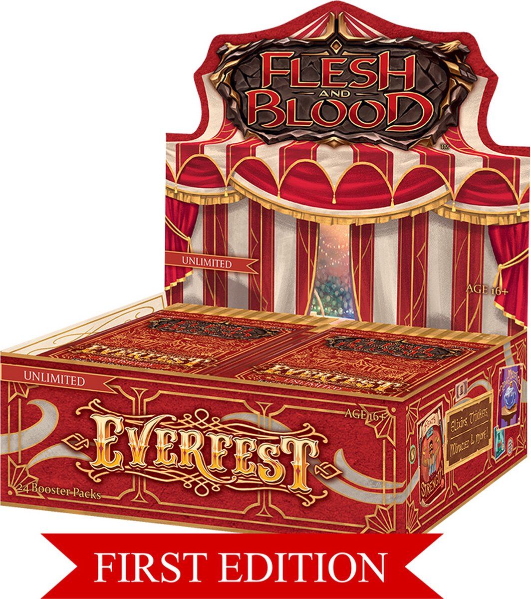 Legend Story Studios Flesh & Blood TCG - Everfest First Edition Booster Display (24 Packs) - EN