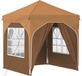vidaXL - Pop-up Feesttent - 192 x 192 x 245 cm - Beige