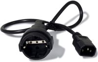 APC AP9880 Voedingskabel CEE 7/7 naar IEC 60320 C14 10A 61cm Zwart