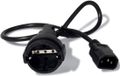 APC AP9880 Voedingskabel CEE 7/7 naar IEC 60320 C14 10A 61cm Zwart