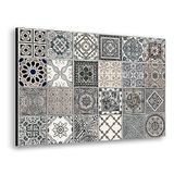 Spatbescherming Aluminium keukenspatbescherming, made in Italy, fornuis- en wandbescherming, wasbaar en eenvoudig te monteren, spatbescherming van metaal, 48 x 72 cm