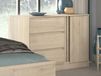 ESCAPE Commode 1 porte 3 tiroirs chêne japonais
