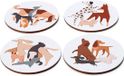 Merkloos Onderzetters - Barks Hond - Set 4 - 10cm