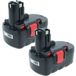 Vhbw - 2x Batterie Compatible Avec Bosch 32618-rt, 32618-2g, 33618-2g, 33618, 3453-01, 3453, 32618, 23618 Outil Électrique (3000 mAh, NiMH, 18 V)