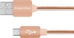 Krüger&Matz Kruger&Matz USB naar Micro USB Kabel 1m - Goud