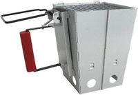 Merkloos / Sans marque Kampeer Kachel Barbecue Starter Buiten Koken Inklapbaar Ontwerp 27cm Hoog Zwart