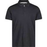 CMP Heren Poloshirt Korte Mouw Antraciet/Bianco L