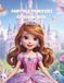 Cute princesses colouring book: Kids book