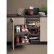Häfele UTENSIO ST10 PLUS FOLD CORNER unité de coin gauche, anthracite/verre fumé