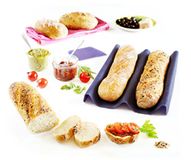 Yoko Design 1402 broodset, siliconen, 35,5 x 18 x 4 cm, violet