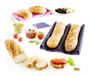 Yoko Design 1402 broodset, siliconen, 35,5 x 18 x 4 cm, violet