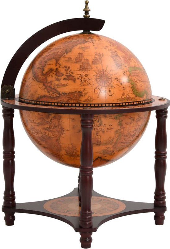 vidaXL Globebar massief eucalyptushout bruin