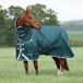 Shires Equestrian Outdoor horse blanket with neck cover Highlander Original 300g Vert