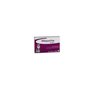 Milbeguard Milbactor Milbeguard Duo 16/40 mg ontworming kat 2 tabletten