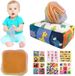 Jouets sensoriels 6 mois - Jouet froissé - Boîte à mouchoirs - Boîte Montessori à mouchoirs - Boîte à mouchoirs pour enfants
