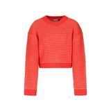 Retour Jeans Rechtvallende Gebreide Trui - Koraalrood