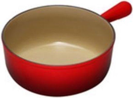 Le Creuset Fonduepan - Rood - 22cm - Gietijzer