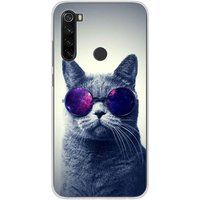 1001 coques Xiaomi Redmi Note 8 Cat met bril Siliconen hoesje