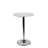 Brigros WeHome Bartafel, hoge salontafel, in hoogte verstelbare salontafel, vierkante of ronde tafel, keukentafel verkrijgbaar in verschillende kleuren (grijs, rond)