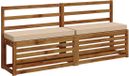 vidaXL - 1-delig - Coussin de banquette - VUGHT - 100% Polyester - Crème
