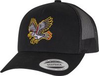 Mister Tee Bravery Eagle Trucker Cap 5-Panel Retro Trucker Snapback Pet - Zwart
