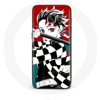 Maniacase Hoesje voor Samsung Galaxy S6 Tanjiro Demon Slayer Kimetsu no Yaiba Anime