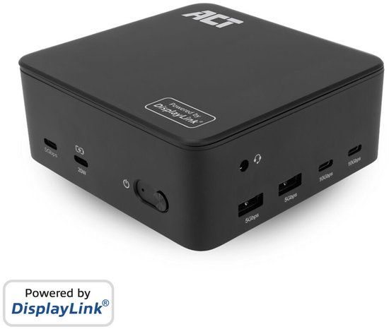ACT Universeel USB-C Dockingstation 4K, voor 3 HDMI/DisplayPort monitoren, DisplayLink