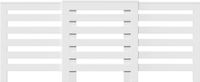 vidaXL Radiatorombouw 205x21,5x83,5 cm bewerkt hout wit