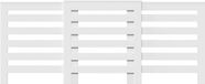 vidaXL Radiatorombouw 205x21,5x83,5 cm bois traité Blanc