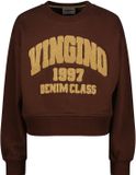 Vingino - Nadien - Meisjes - Sweater - Potting Soil - Katoen - Lange mouw - Maat 140