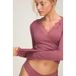 Hunkemöller super soft Kant V-Neck shirt met Cashmere Roze