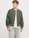 JACK & JONES JJARIO LINEN BOMBER JACKET Heren Groen Linnen/Viscose