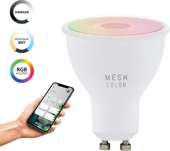 EGLO connect.z Smart LED Lamp - GU10 - RGB & White - Dimmable - Zigbee