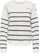 ONLY - ONLUMA L/S O-NECK STRIPES CS SWT - Meisjes - Sweaters - Maat S - Katoen/Polyester - Gestreept - Cloud Dancer