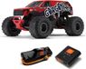 ARRMA Gorgon Mega 550 radiografisch bestuurbaar model Monstertruck Elektromotor 1:10 Rood