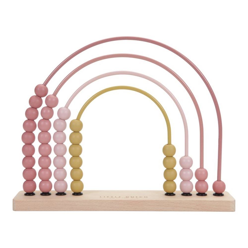 Little Dutch Houten Regenboog Telraam Pink