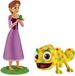 Bullyland Rapunzel avec Pascal cheveux courts - peint à la main