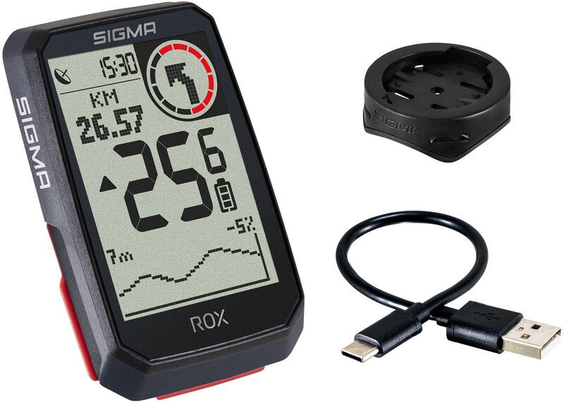 Sigma ROX 4.0 GPS Fietscomputer - Zwart - Incl. Stuurhouder