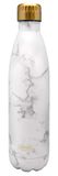 Nerthus FIH 598 thermofles roestvrij staal 750 ml dubbelwandig wit marmer